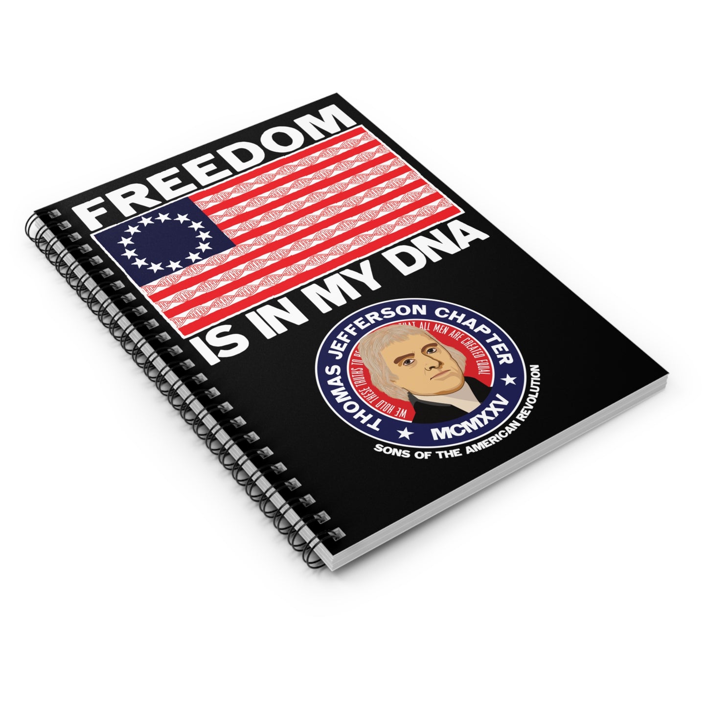 Thomas Jefferson Chapter Spiral Notebook - Ruled Line