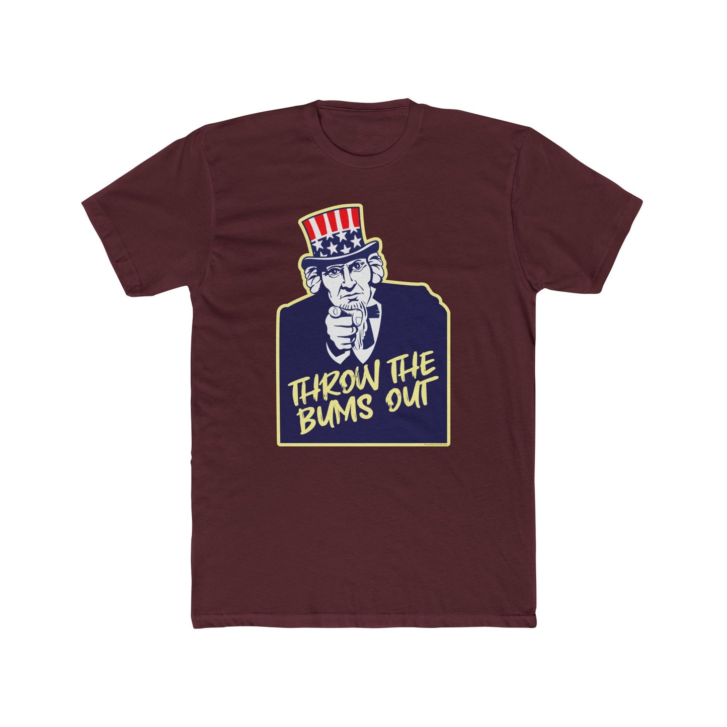 Uncle Sam "Throw the Bums Out" Humorous Graphic Tee