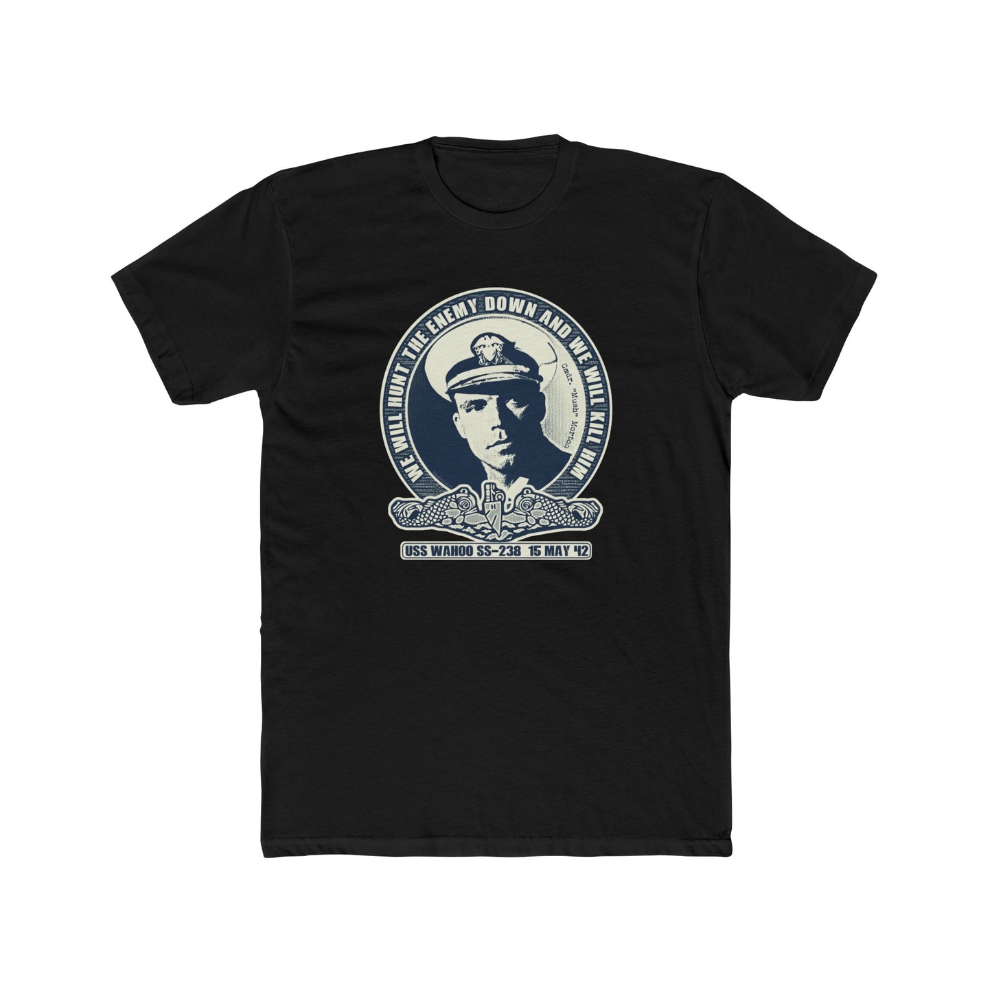 Mush Morton Wahoo WWII Design - Motivational Graphic Tee