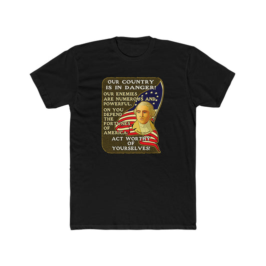 Joseph Warren "On you depend the fortunes of America. Act worthy of yourselves." - Motivational Graphic Tee