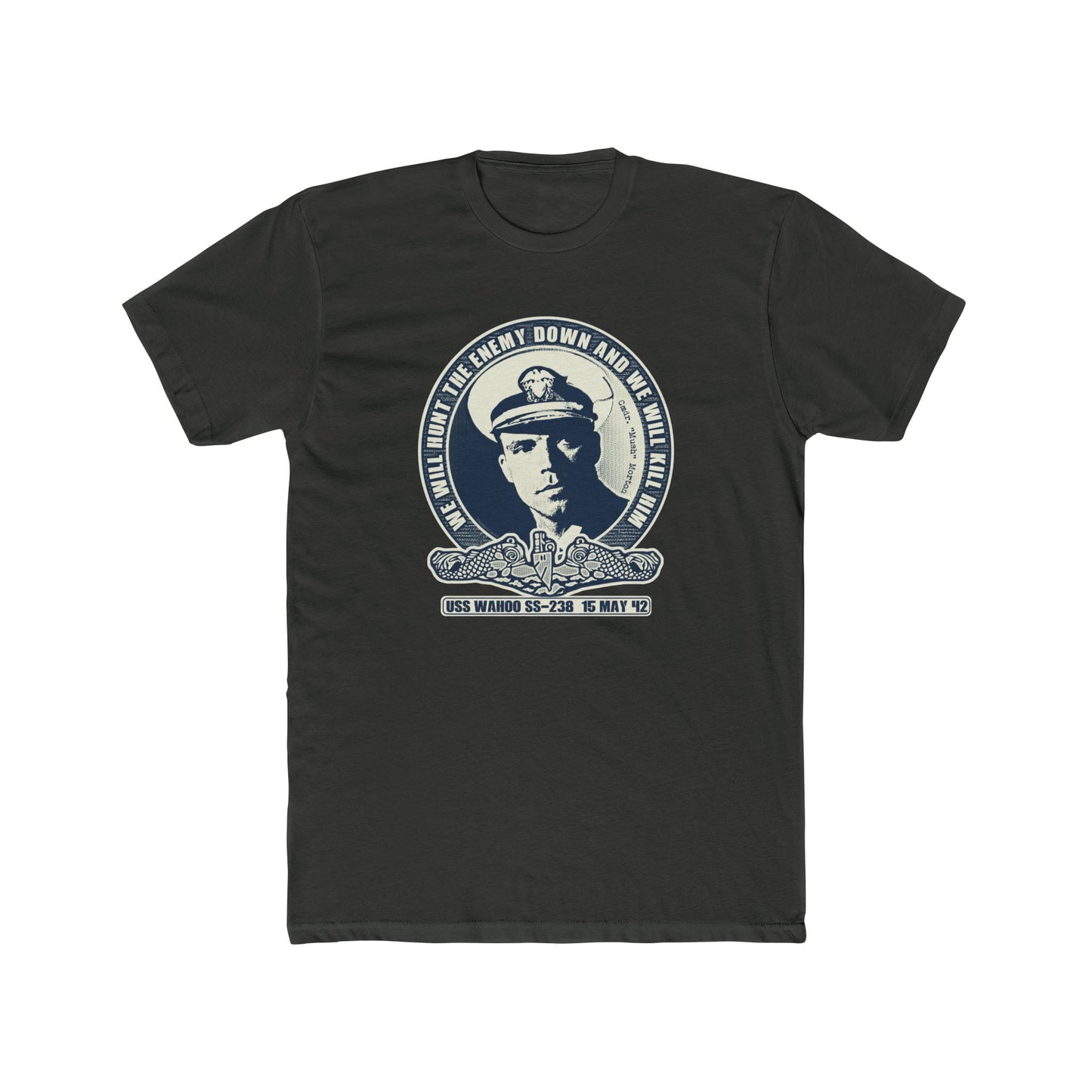Mush Morton Wahoo WWII Design - Motivational Graphic Tee