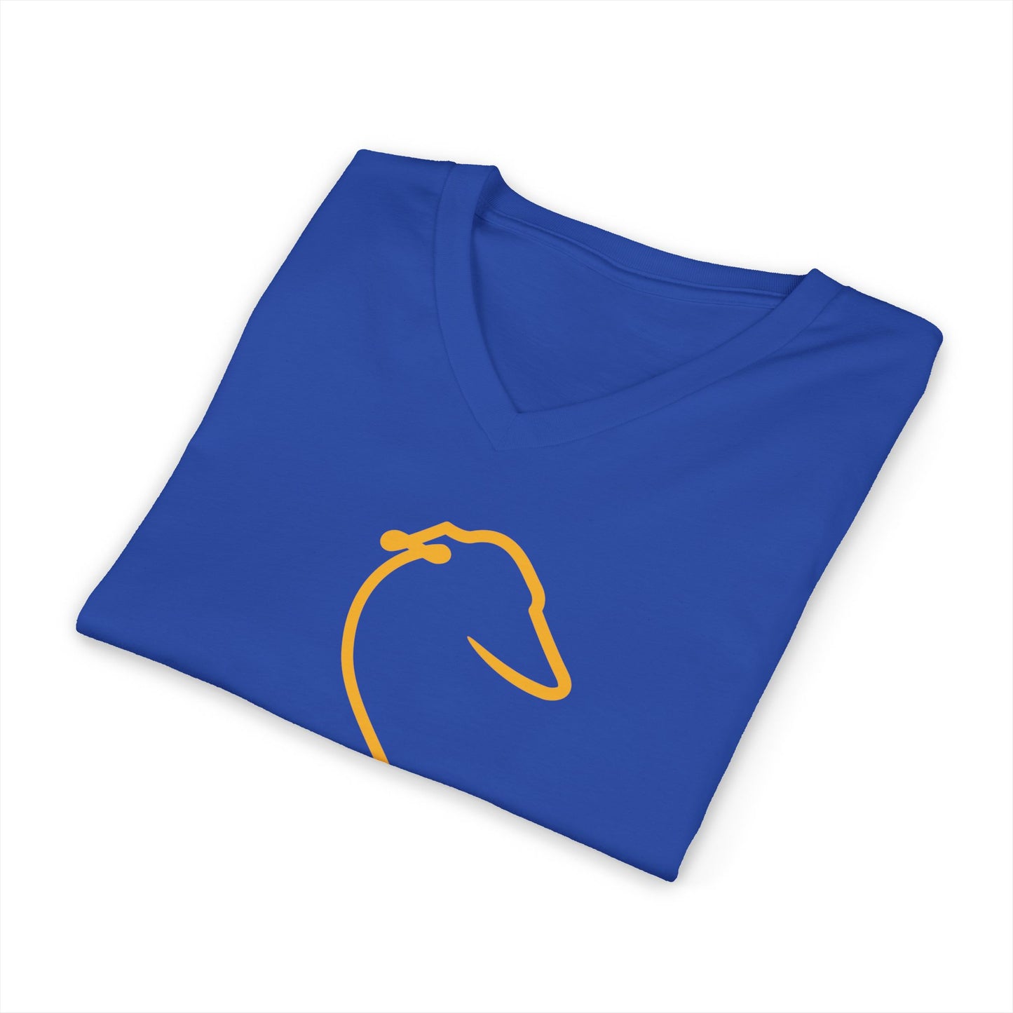 Minimalist Line Art Greyhound V-Neck Tee