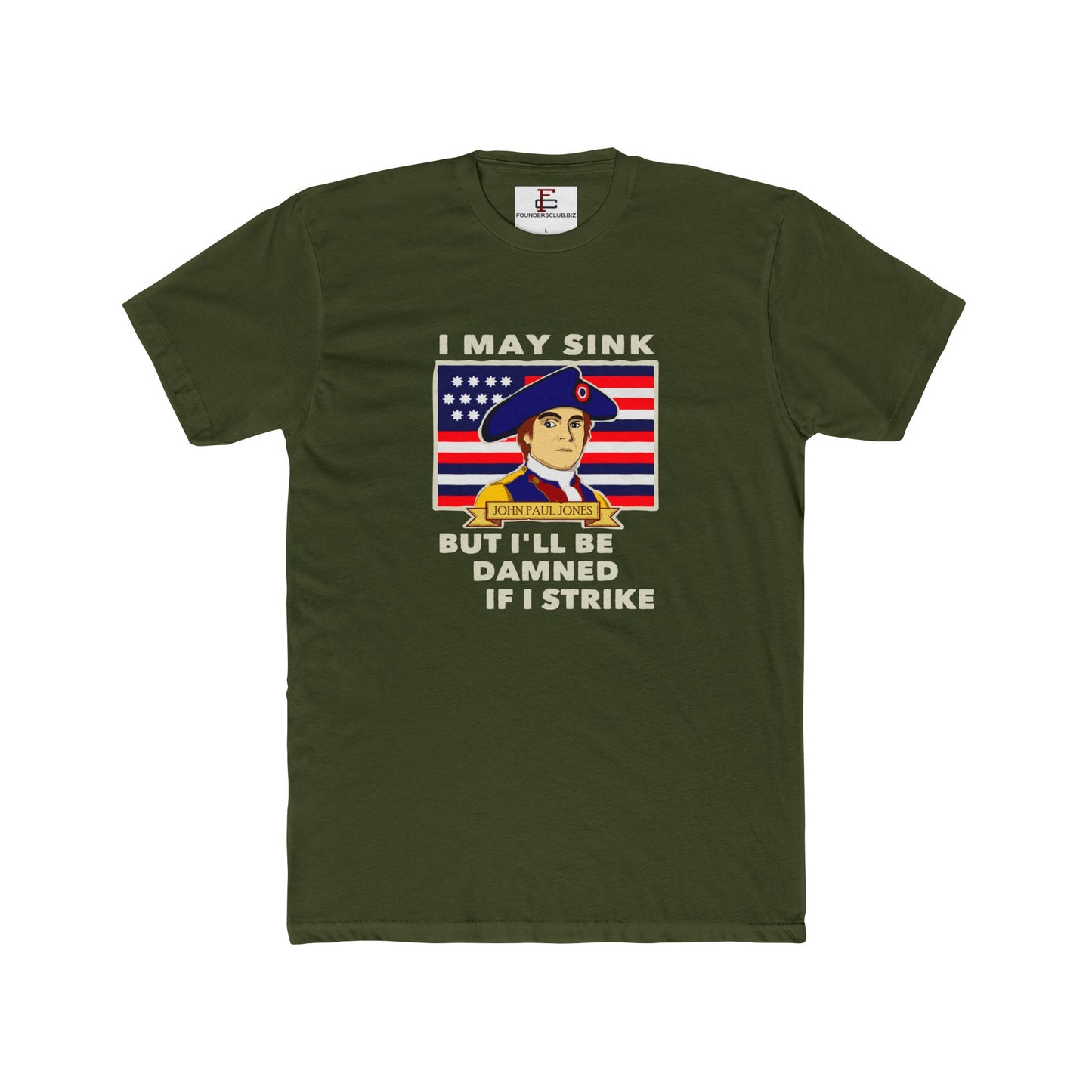 John Paul Jones "Damned if I Strike" Tee